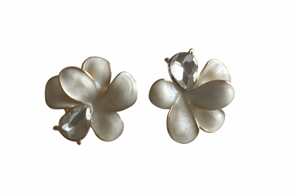 Pendientes flor de nácar