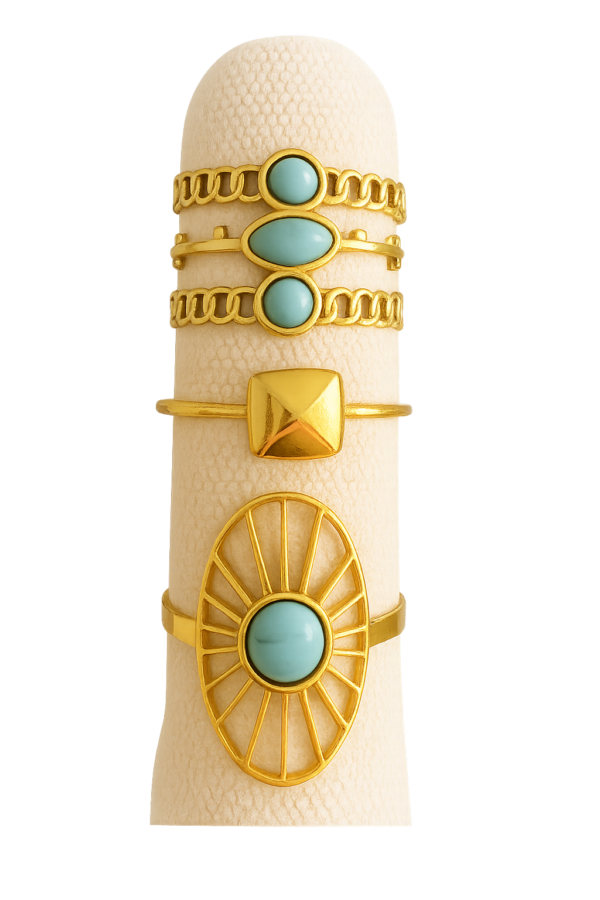 Pack de Anillos de Acero Inoxidable